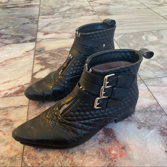 Tabitha Simmons Early Quilted Leather Ankle Boots Size 38.5 - Picture 6 of 12